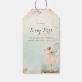 Bloemenfee meisje Verjaardag Cadeaulabel (Achterkant)