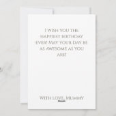 Bloemenfee meisje Verjaardag Feestdagenkaart (Achterkant)