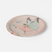 Bloemenfee meisje Verjaardag Papieren Bordje (Gekanteld)