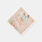 Bloemenfee meisje Verjaardag Servet (Hoek)