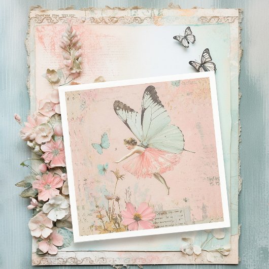 Bloemenfee meisje Verjaardag Servet