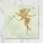 Bloemenfee meisjes verjaardag bedankjes labels (Achterkant)