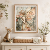 Bloemenfee Nursery Cottagecore Muurkunst Poster