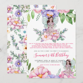 Bloemenfee Thee Feestje Kaart