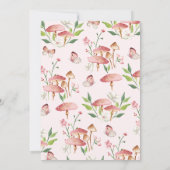 Bloemenfee Vlinder 1e Verjaardag Kaart (Achterkant)