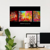 BLOEMENFEEËN IN DE NACHT POSTER (Thuiskantoor)
