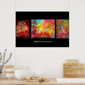 BLOEMENFEEËN IN DE NACHT POSTER (Keuken)