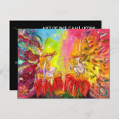 BLOEMENFEEËN VAN DE DAGERAAD Fantasie Uitnodiging Briefkaart (Voorkant / Achterkant)