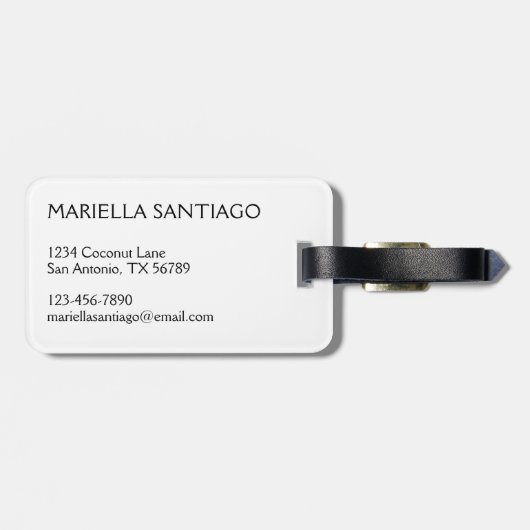 Bloemenfeest Bagagelabel (Achterkant horizontaal)