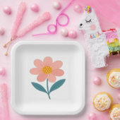 "Bloemenfeest papieren borden Bordje (Feest)