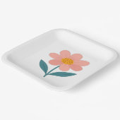 "Bloemenfeest papieren borden Bordje (Gebogen)