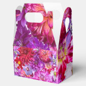 Bloemenfeestdoos, roze bloemen feestdoos bedankdoosjes (Geopend)