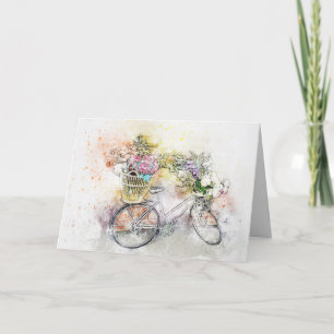 BLOEMENFIETS -BLANK ALL OCCASION KAART