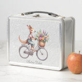 Bloemenfiets Kangoeroe Metalen Lunchbox (In situ)