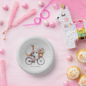 Bloemenfiets kangoeroe papieren kom (Feest)