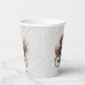 Bloemenfiets kitten papieren bekers (Rechts)