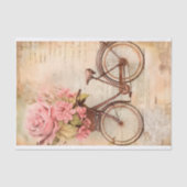 bloemenfietsontwerp, retro tissuepapier (Voorkant)