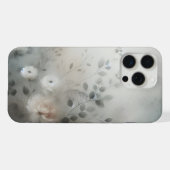 Bloemenfluistering mooi gedempt in waterverf iPhone hoesje (Achterkant horizontaal)