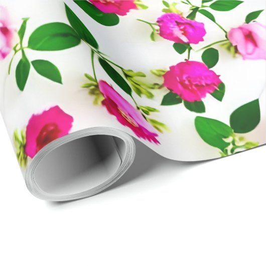 bloemenfolie cadeaupapier (Rol Hoek)