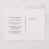 Bloemenfoto afstudeerfeest uitnodiging (Achterkant)