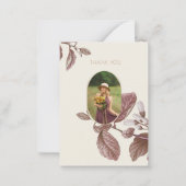  Bloemenfoto Begrafenissympathie Dank u Notitiekaartje (Voorkant)