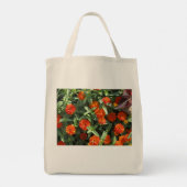Bloemenfoto kunst print doek canvas tas (Achterkant)