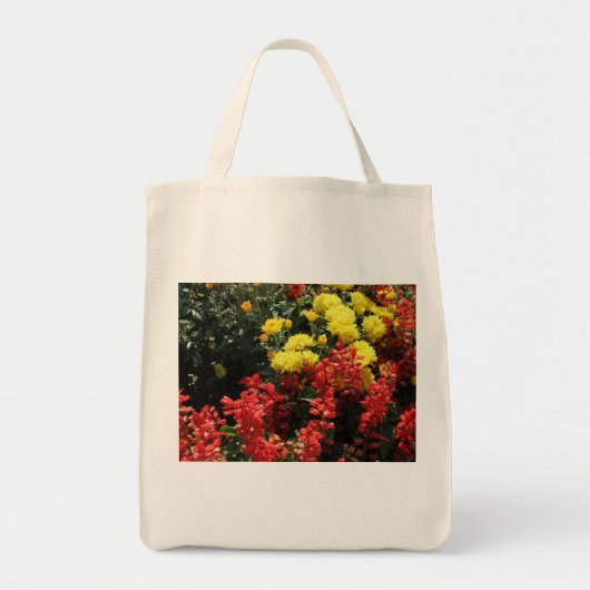Bloemenfoto kunst print doek canvas tas (Voorkant)