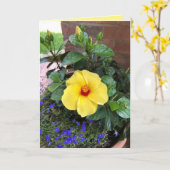 "Bloemenfoto" lege kaart (Gele Bloem)