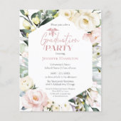 Bloemenfoto Medical Graduation Party Uitnodiging (Voorkant)