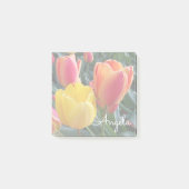 Bloemenfoto met zachte kleuren post-it® notes (Voorkant)