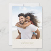 Bloemenfoto Subtiel lijst Save the Date Wedding Kaart (Achterkant)