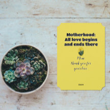 Bloemenfoto van gele iris | Moederdag citaat