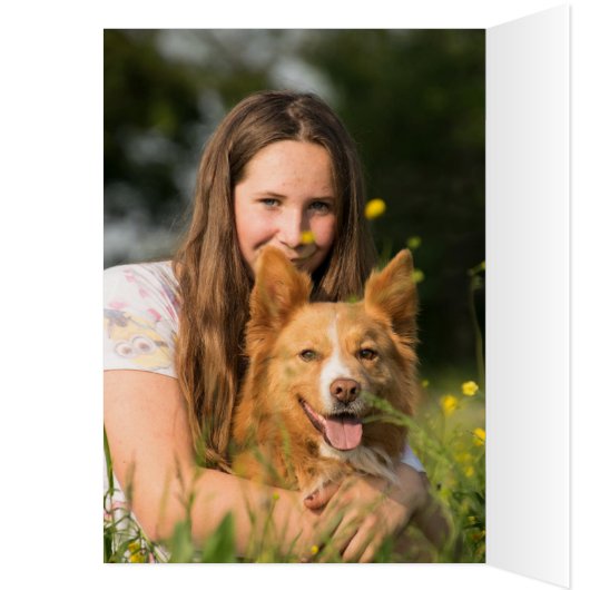  bloemenfoto voor mama verjaardag Kaart (Binnen (Links))