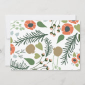 Bloemenfoto Vrolijke kerstkaarten Feestdagenkaart (Achterkant)