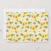 Bloemenfoto zo lief om één 1e verjaardag te zijn kaart (Achterkant)