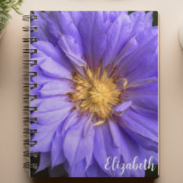 Bloemenfotografie Elegante Paarse Bloem Custom Notitieboek