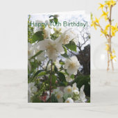 Bloemenfotografie gepersonaliseerde 70ste verjaard kaart (Gele Bloem)