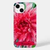 Bloemenfotografie, roze dahlia Case-Mate iPhone case (Achterkant)