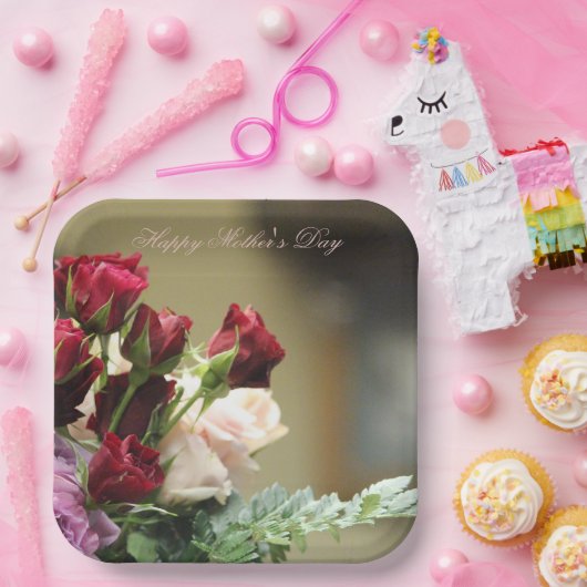 Bloemenfotoplein Papieren Bordje (Feest)