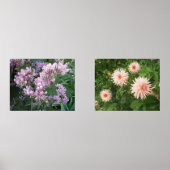 Bloemenfotoprint set van twee afbeeldingen prints (Voorkant)