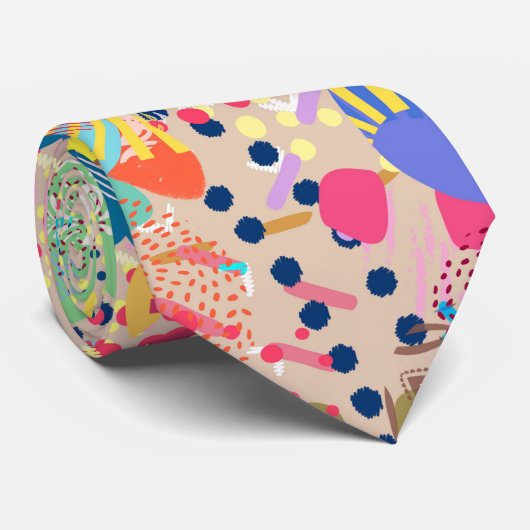 Bloemenfunk Stropdas (Opgerold)