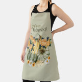 Bloemenfusie bij pompoenoogst schort (Insitu)