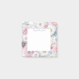 Bloemengaard Elegante Gedempte Klassieke Bloemen Post-it® Notes