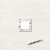 Bloemengaard Elegante Gedempte Klassieke Bloemen Post-it® Notes (Op bureau)