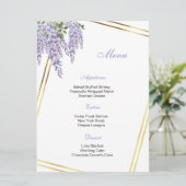 Bloemengastkaart Menu (Staand voorkant)