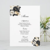 Bloemengastlijstkaart Menu (Staand voorkant)