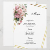 Bloemengastlijstkaart Menu (Voorkant / Achterkant)