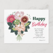 Bloemengeboortebloemstuk Briefkaart (Voorkant)