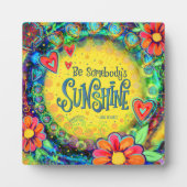  bloemengeel zijn iemands zonneschijn fotoplaat (Voorkant)