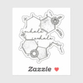 Bloemengeestelijke gezondheid sticker (Vel)